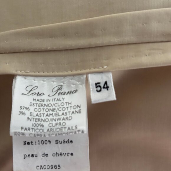 $5000 Loro Piana 3 Roll 2 Beige/ Cream Cotton Sport Coat/ Blazer/ Jacket - 44 - Picture 14 of 16